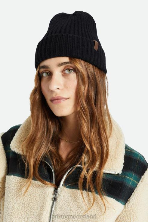 accessoires zwart Brixton 0ZD0J338 Heren heist reserve kasjmier beanie