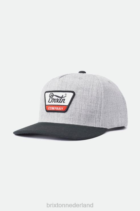 accessoires heidegrijs/zwart Brixton 0ZD0J283 Heren linwood c netplus mp snapback