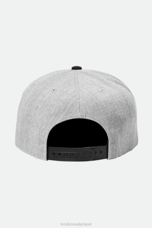 accessoires licht gemêleerd grijs/zwart Brixton 0ZD0J237 Heren eed iii snapback