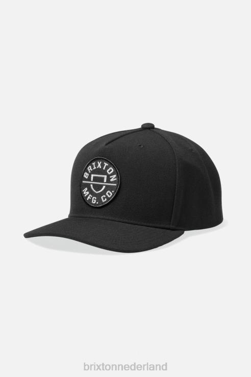 accessoires zwart Brixton 0ZD0J261 Heren crest c netplus mp snapback