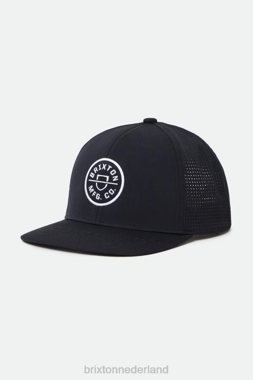 accessoires zwart Brixton 0ZD0J272 Heren crest netplus mp snapback