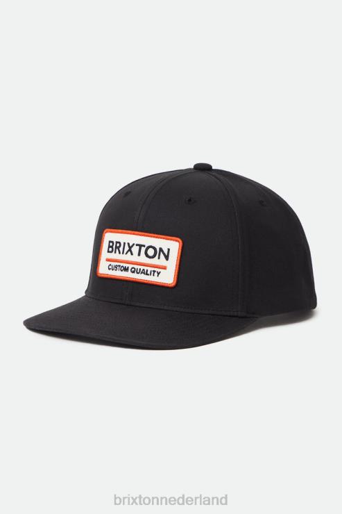 accessoires zwart Brixton 0ZD0J280 Heren palmer juiste netplus mp snapback