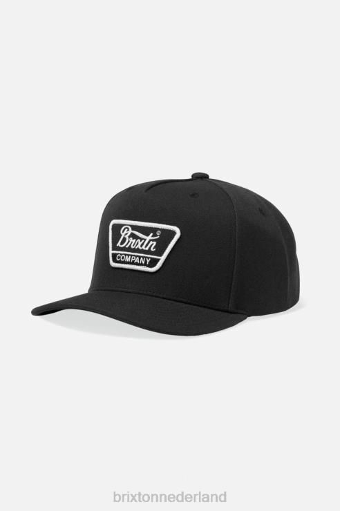 accessoires zwart wit Brixton 0ZD0J282 Heren linwood c netplus mp snapback