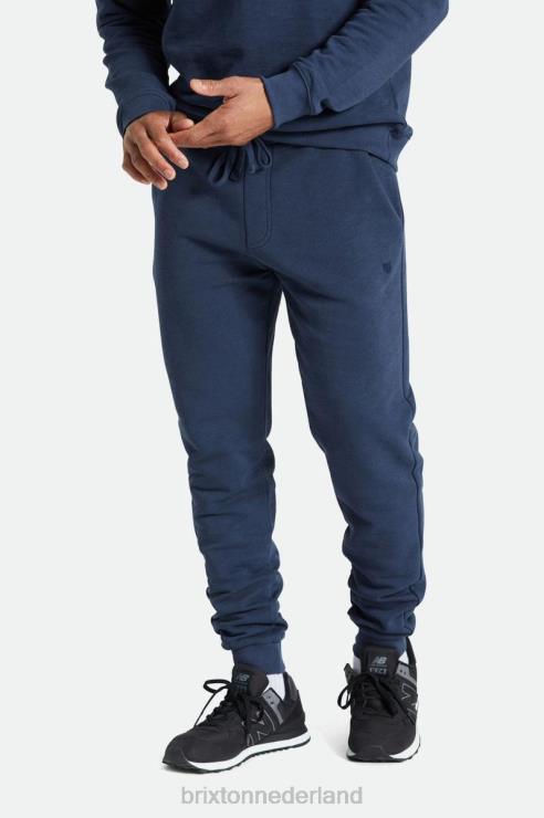 kleding gewassen marine Brixton 0ZD0J137 Heren slub french terry joggingbroek