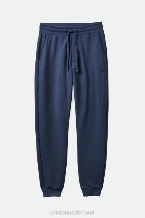 kleding gewassen marine Brixton 0ZD0J137 Heren slub french terry joggingbroek