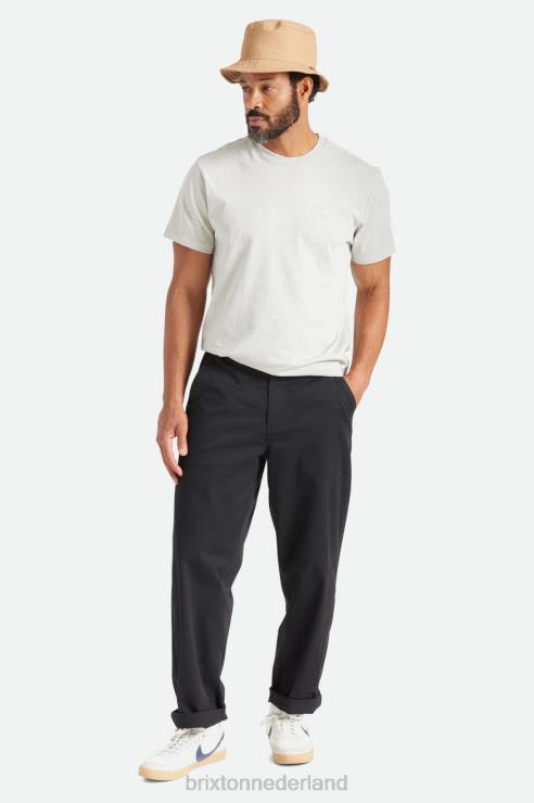 kleding zwart Brixton 0ZD0J152 Heren medina wijde broek