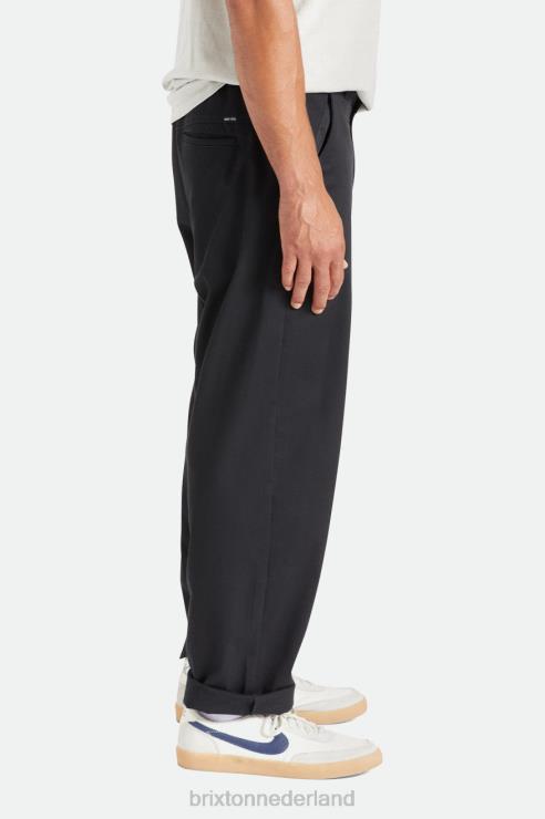 kleding zwart Brixton 0ZD0J152 Heren medina wijde broek