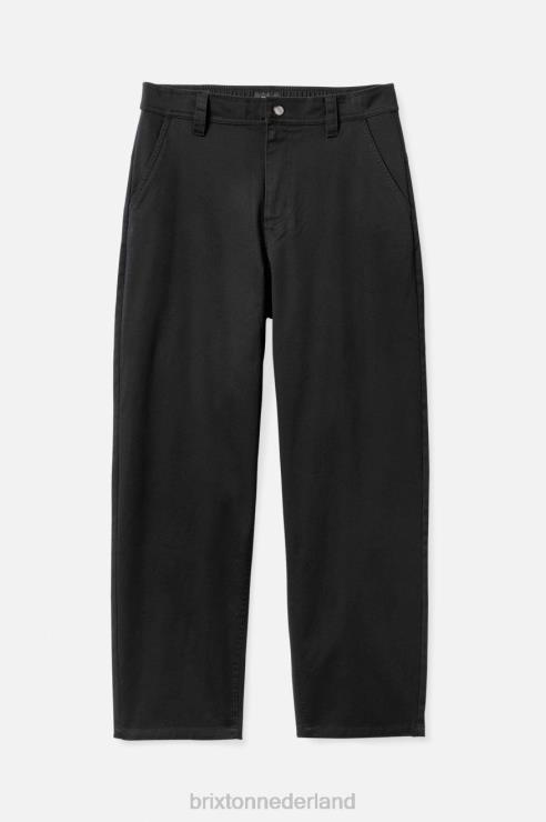 kleding zwart Brixton 0ZD0J152 Heren medina wijde broek