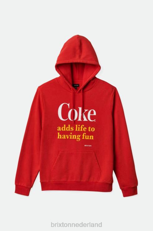 kleding cola rood Brixton 0ZD0J141 Heren coca-cola plezier kap