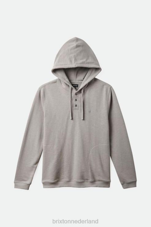 kleding wilde duif Brixton 0ZD0J138 Heren slub french terry henley capuchon