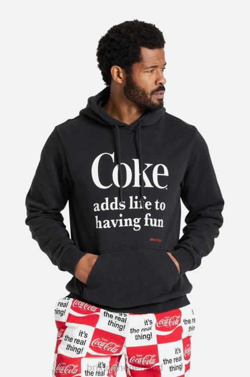 kleding zwart Brixton 0ZD0J140 Heren coca-cola plezier kap