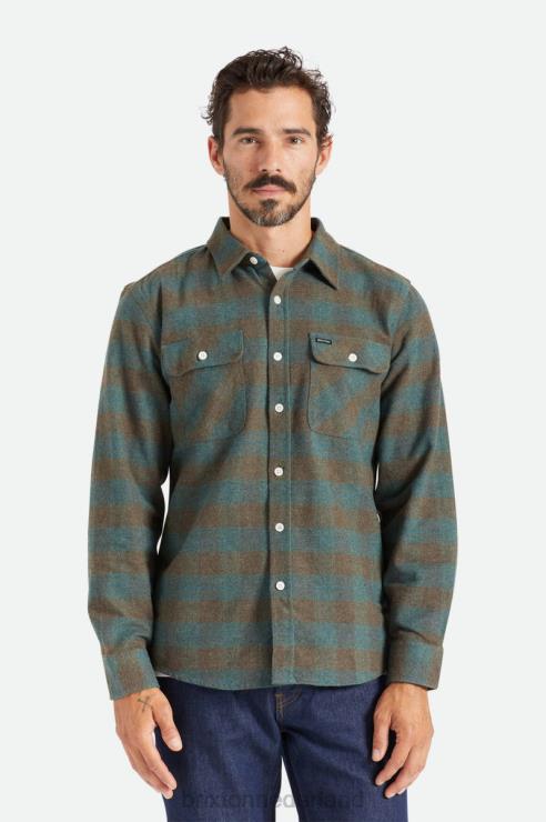 kleding oceaan Brixton 0ZD0J18 Heren bowery l/s flanel