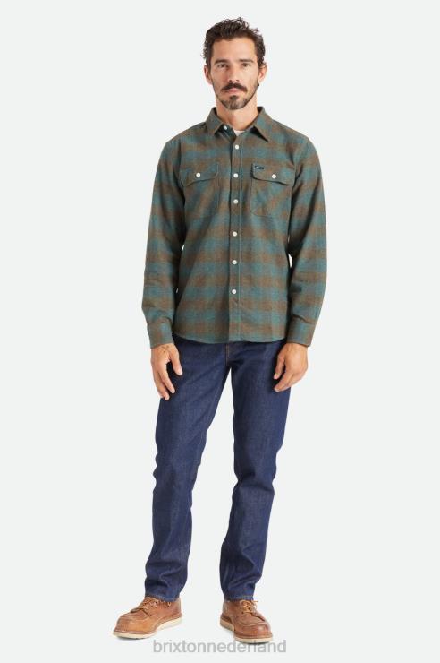 kleding oceaan Brixton 0ZD0J18 Heren bowery l/s flanel