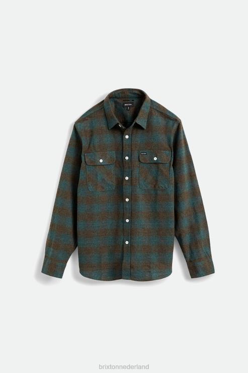 kleding oceaan Brixton 0ZD0J18 Heren bowery l/s flanel