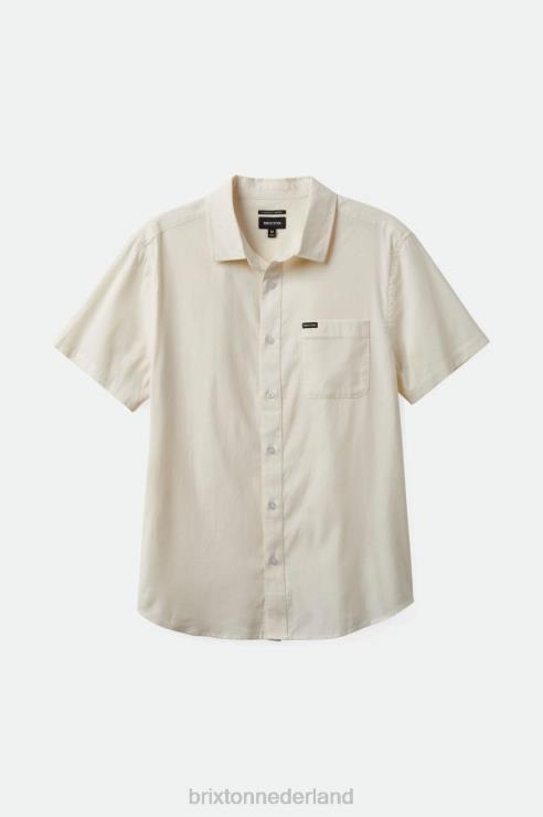 kleding gebroken wit Brixton 0ZD0J12 Heren charter oxford RVS geweven