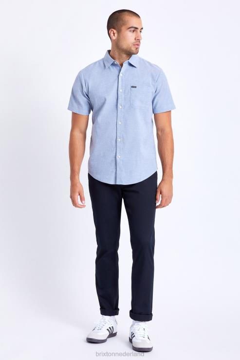 kleding lichtblauwe chambray Brixton 0ZD0J14 Heren charter oxford RVS geweven