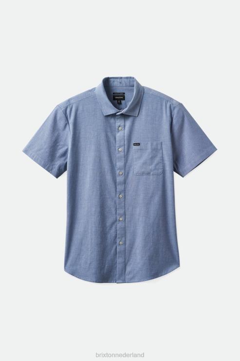 kleding lichtblauwe chambray Brixton 0ZD0J14 Heren charter oxford RVS geweven