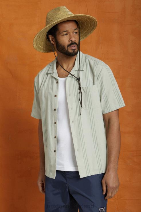 kleding mineraal grijs Brixton 0ZD0J5 Heren bunker reserve cool weight s/s geweven