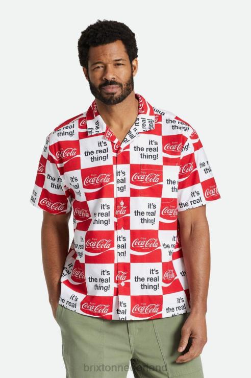 kleding wit Brixton 0ZD0J25 Heren coca-cola bunker RVS geweven