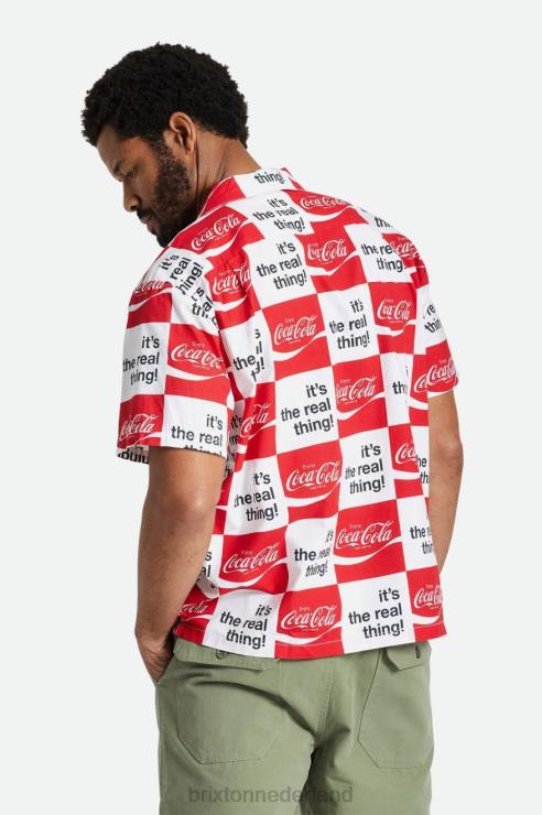 kleding wit Brixton 0ZD0J25 Heren coca-cola bunker RVS geweven