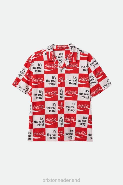 kleding wit Brixton 0ZD0J25 Heren coca-cola bunker RVS geweven