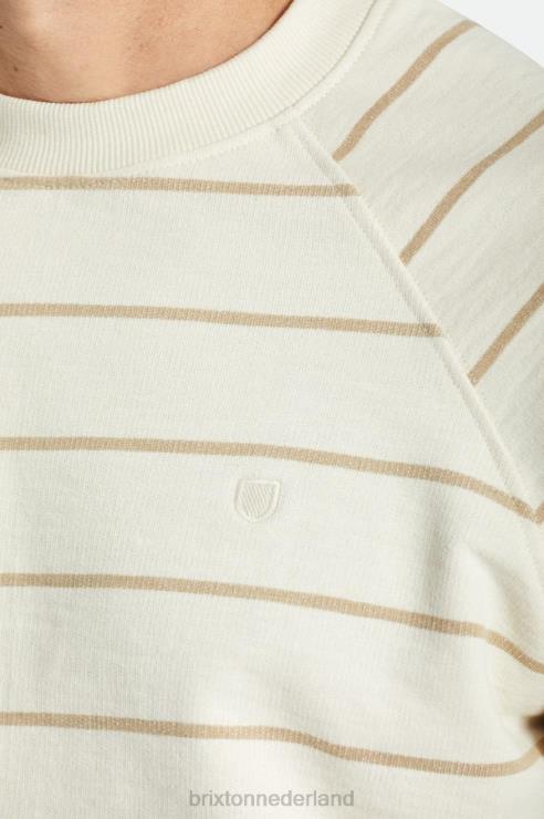 kleding witkop/zand Brixton 0ZD0J134 Heren slub french terry crew