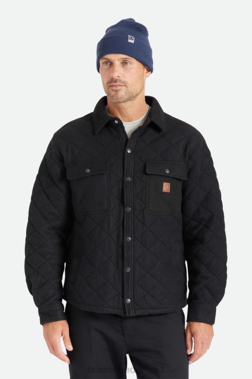 kleding zwart Brixton 0ZD0J145 Heren cass gewatteerd fleecejack