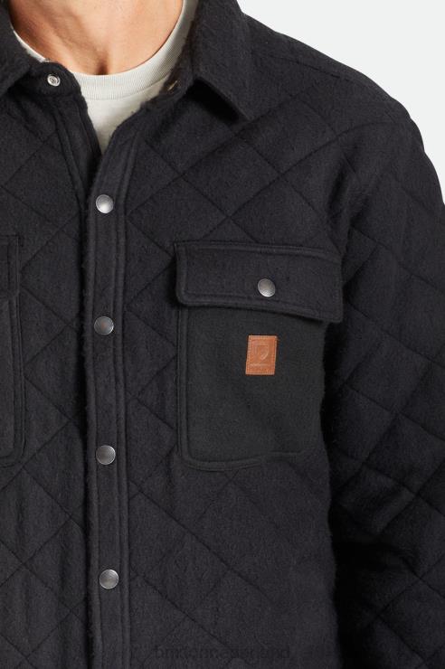 kleding zwart Brixton 0ZD0J145 Heren cass gewatteerd fleecejack