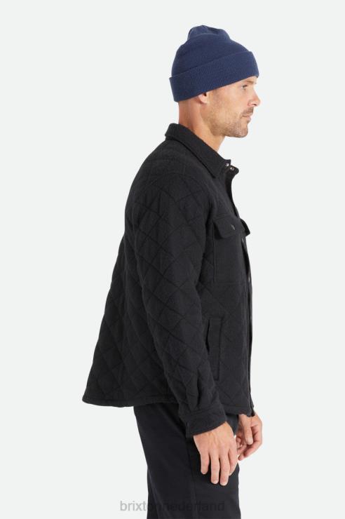 kleding zwart Brixton 0ZD0J145 Heren cass gewatteerd fleecejack