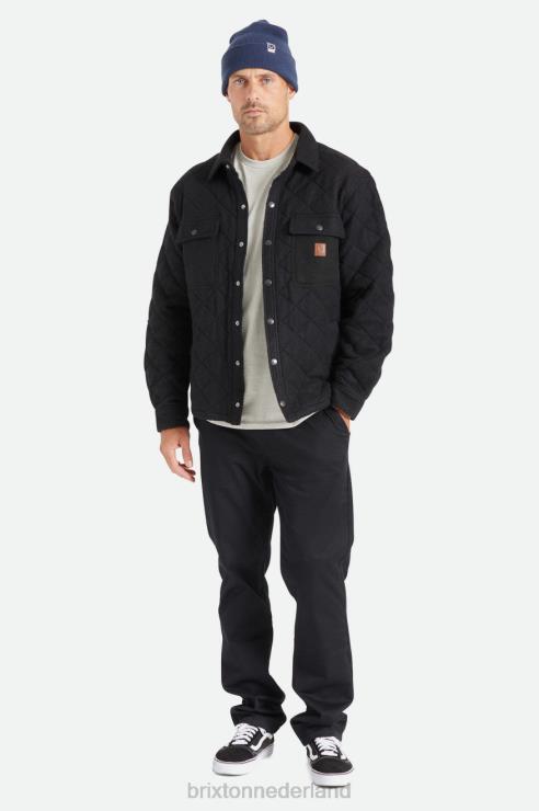 kleding zwart Brixton 0ZD0J145 Heren cass gewatteerd fleecejack