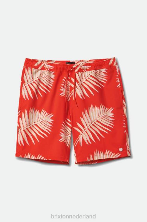 kleding aloha rood Brixton 0ZD0J153 Heren reis kort 7''