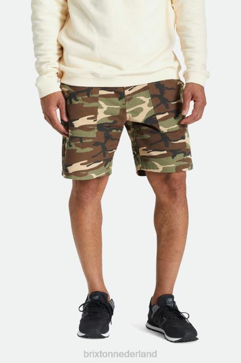 kleding camouflage overschot Brixton 0ZD0J162 Heren overschot kort