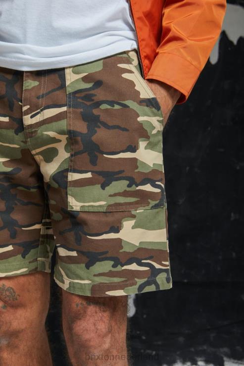 kleding camouflage overschot Brixton 0ZD0J162 Heren overschot kort