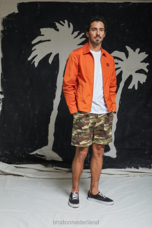kleding camouflage overschot Brixton 0ZD0J162 Heren overschot kort