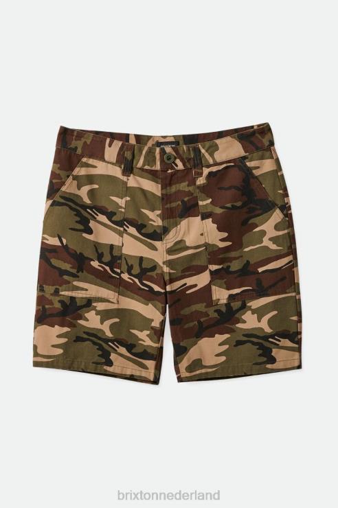 kleding camouflage overschot Brixton 0ZD0J162 Heren overschot kort