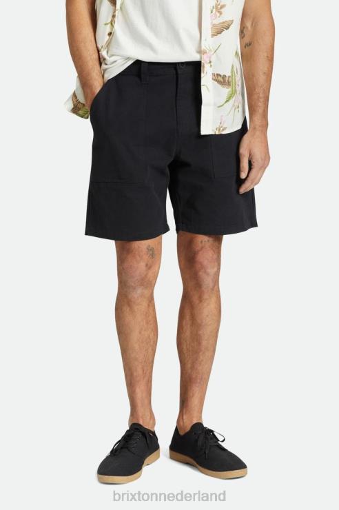 kleding gewassen zwart Brixton 0ZD0J160 Heren overschot kort