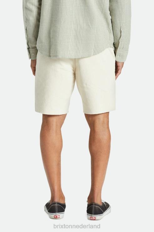 kleding witte pet Brixton 0ZD0J172 Heren madrid ii corduroy short 8''