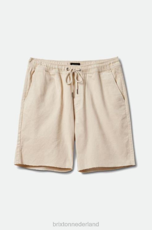 kleding witte pet Brixton 0ZD0J172 Heren madrid ii corduroy short 8''