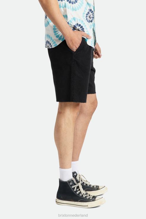 kleding zwart koord Brixton 0ZD0J167 Heren madrid ii corduroy short 8''
