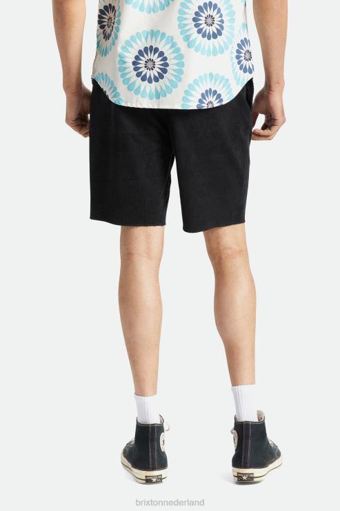kleding zwart koord Brixton 0ZD0J167 Heren madrid ii corduroy short 8''