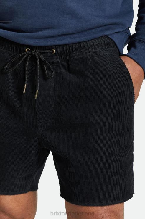 kleding zwart koord Brixton 0ZD0J169 Heren madrid ii kort 5''