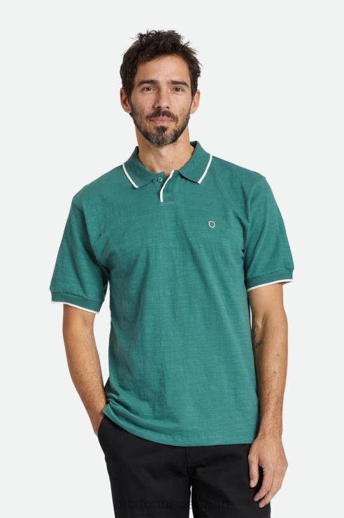 kleding vuren/gebroken wit Brixton 0ZD0J120 Heren juiste slub s/s polo