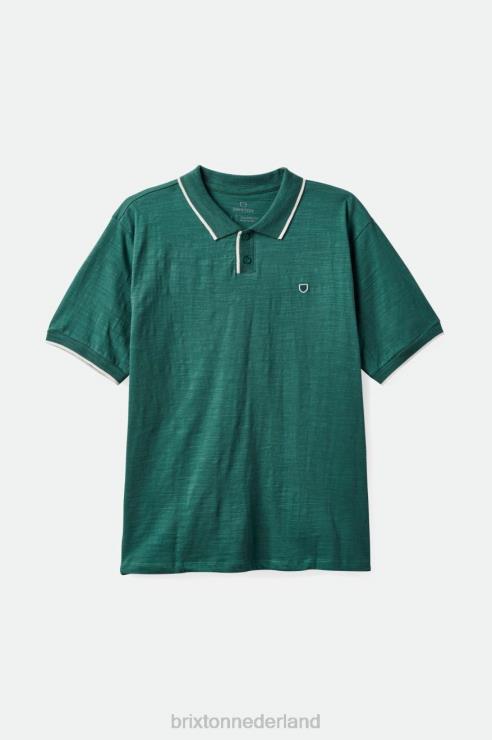 kleding vuren/gebroken wit Brixton 0ZD0J120 Heren juiste slub s/s polo