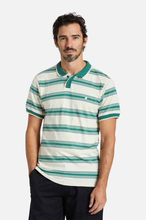 kleding witkop/spar Brixton 0ZD0J124 Heren juiste s / s polo