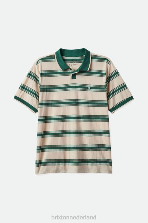 kleding witkop/spar Brixton 0ZD0J124 Heren juiste s / s polo