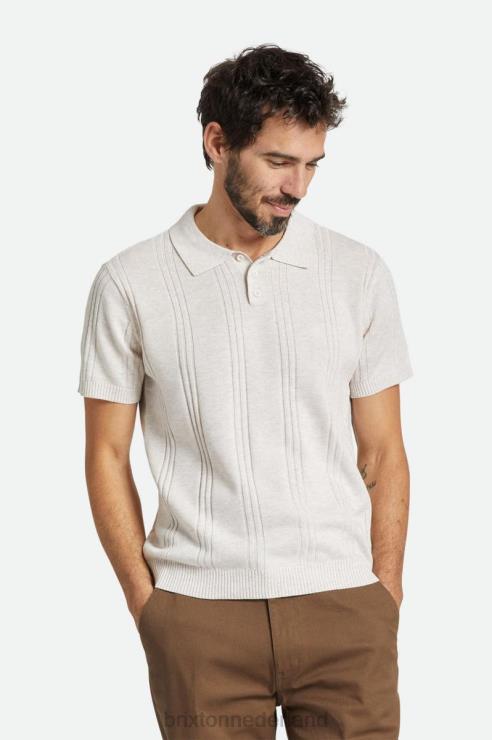 kleding witte pet Brixton 0ZD0J118 Heren weekend reserve merino wol s/s polo