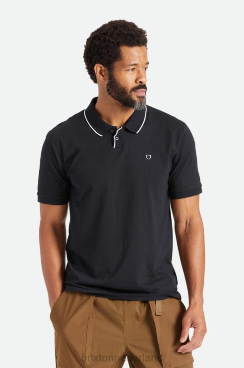 kleding zwart Brixton 0ZD0J123 Heren juiste s/s polo gebreid
