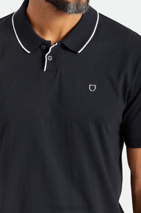 kleding zwart Brixton 0ZD0J123 Heren juiste s/s polo gebreid