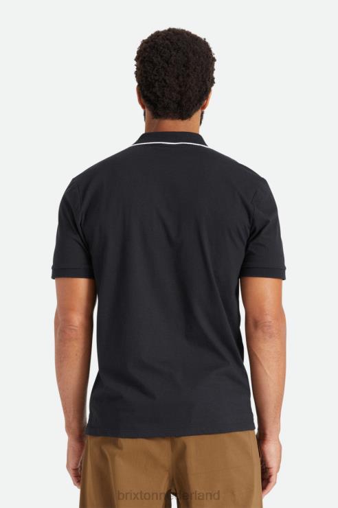 kleding zwart Brixton 0ZD0J123 Heren juiste s/s polo gebreid