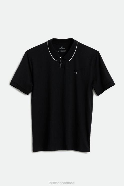 kleding zwart Brixton 0ZD0J123 Heren juiste s/s polo gebreid